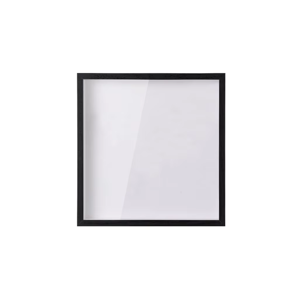Boîte d'archives d'aventure en bois Simple, boîte carrée transparente pour ombre de billet avec fent