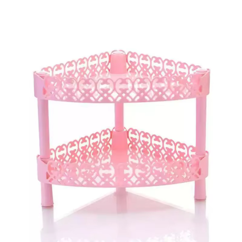 Étagère de rangement rose à 2 ou 3 niveaux, faite à la main, pour la maison, la chambre, le bureau, 