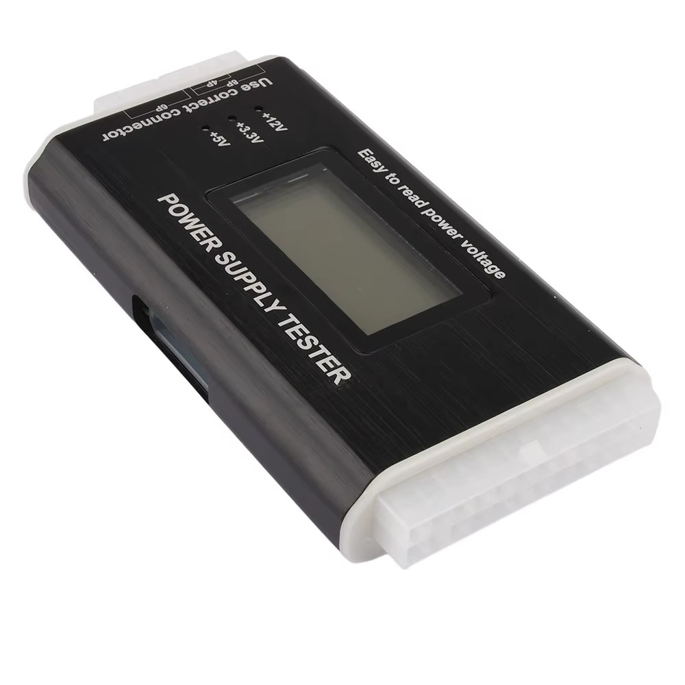 Testeur d'alimentation numérique à écran LCD pour ordinateur PC, 20/24 broches, contrôle rapide de l
