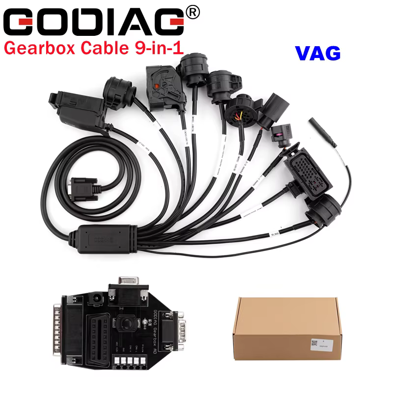 Câble de boîte de vitesses GODIAG VAG 9-en-1 pour DQ200/ DL501/ VL300/ VL381/ DQ500/ DQ250/ DQ380 à