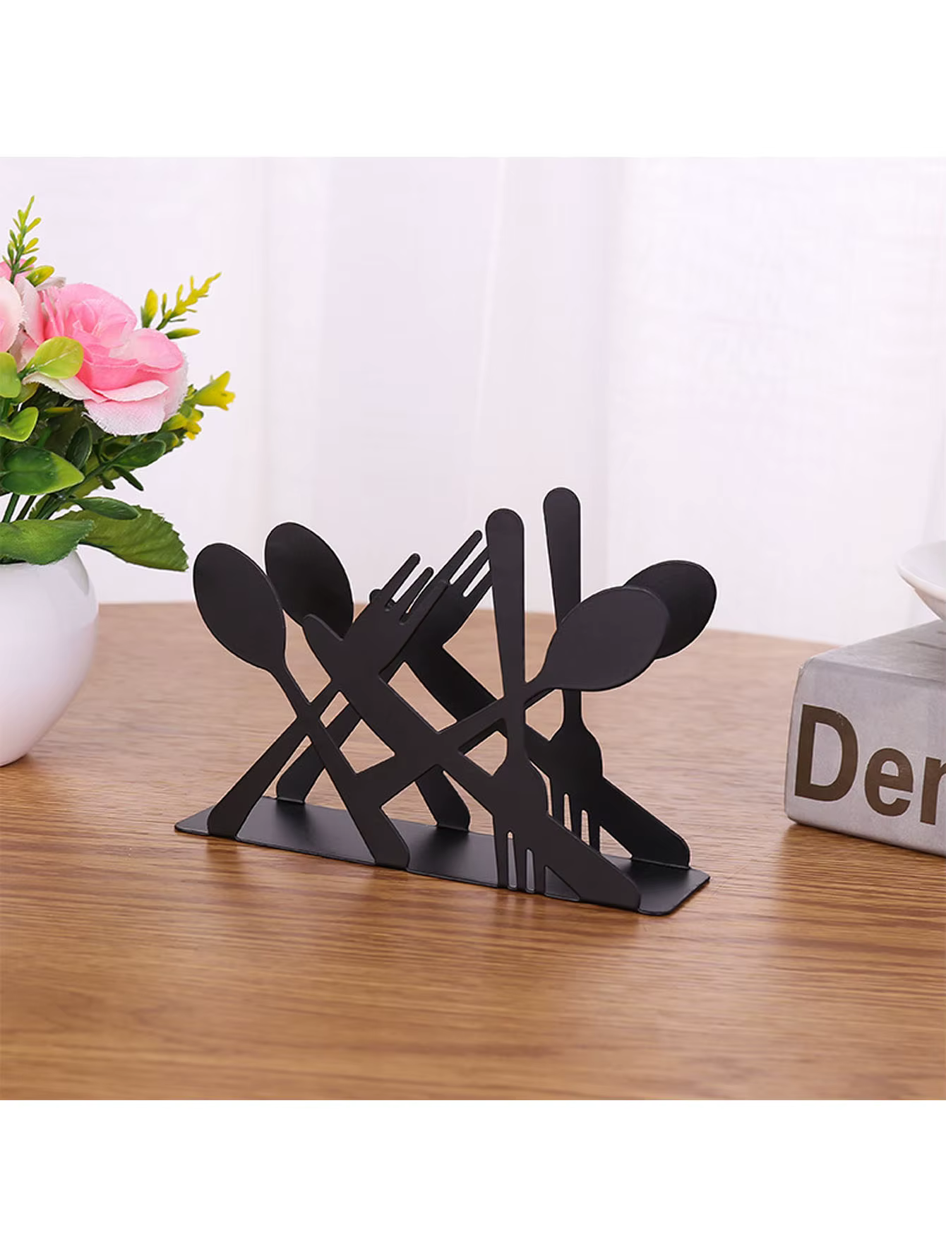 Porte-serviettes en fonte, idéal pour la décoration de table à la maison, dans la cuisine, au café e