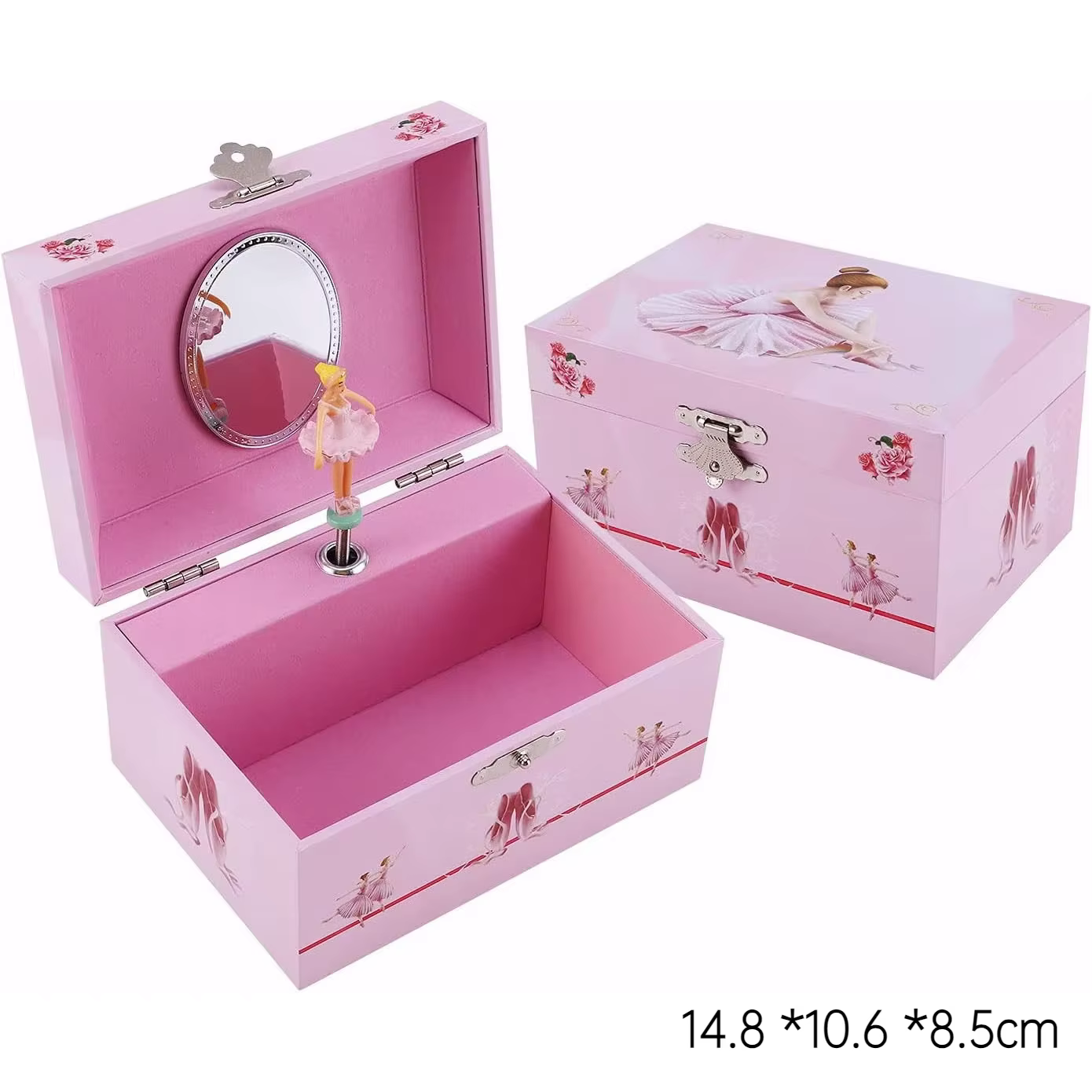 Boîte à musique de danse Ballet fille 5/6 pouces, boîte de rangement de bijoux, cadeau d'anniversair