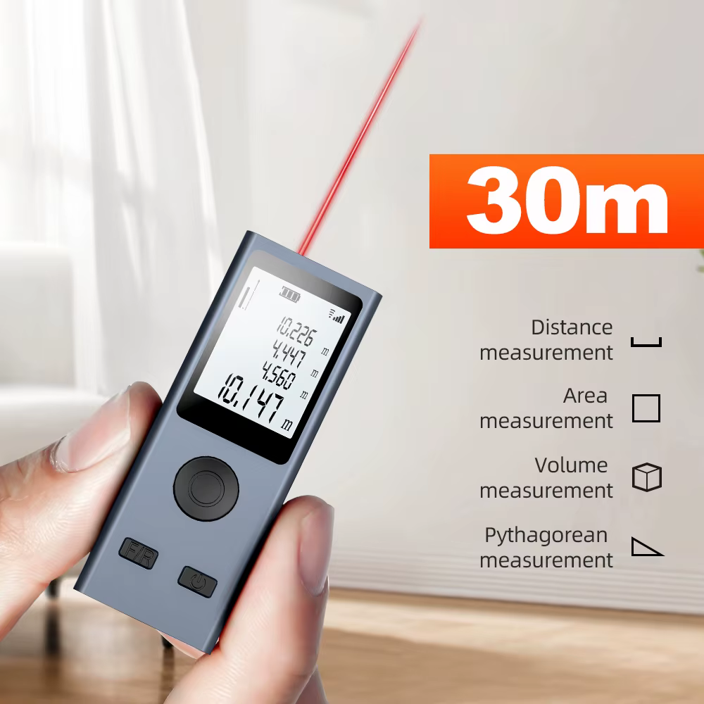 Mini distancemètre numérique, dispositif de mesure de construction de ruban, outil de test de règle,