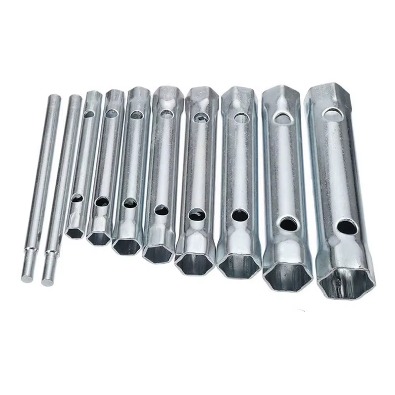 Jeu de clés de boîte tubulaire métrique 6-22mm, 10 pièces, barre de Tube, bougie d'allumage, clé en 