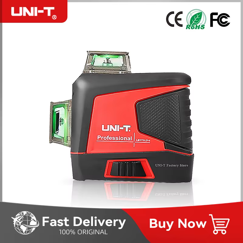 UNI-T LM576LD-e 16/12 Lignes 4D Niveau Laser vert ligne Autochute 360 Horizontal Et Vertical Super i