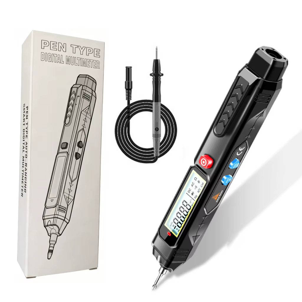 Multimètre numérique automatique de type stylo 6000 points avec écran LCD pour la mesure de tension 