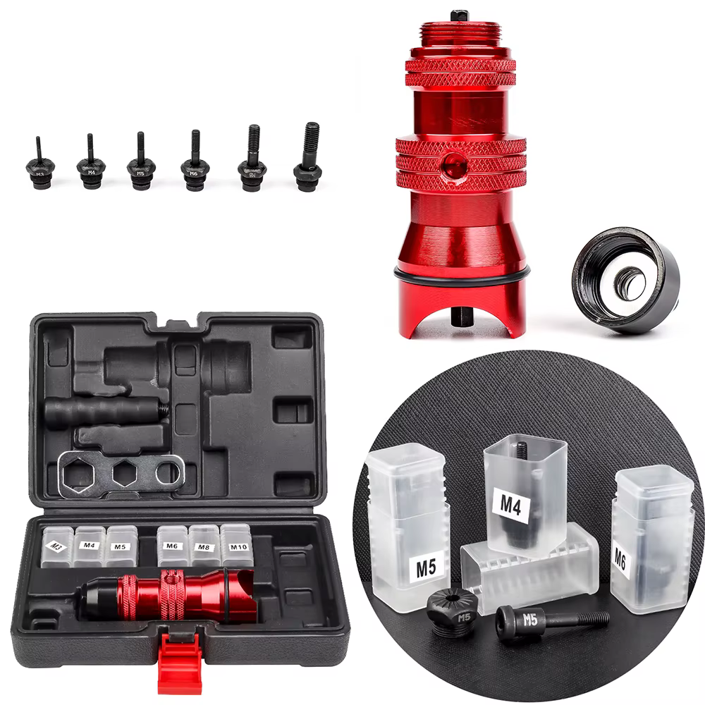 Adaptateur de pistolet à écrou à rivet électrique domestique M3 M4 M5 M6 M8 M10, outil de rivetage à