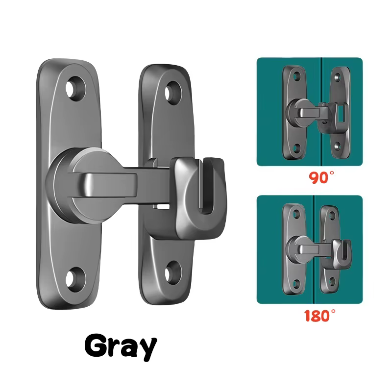 Serrure de porte coulissante à 90/180 degrés, sécurité domestique, petits loquets de porte, quincail