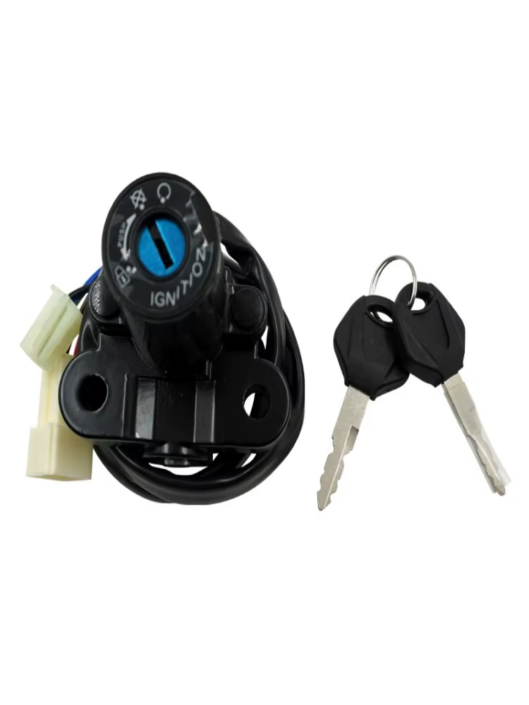 Jeu de 2 clés pour interrupteur d'allumage de moto, compatible avec YAMAHA R1 04-15 R6 2006 2007 200