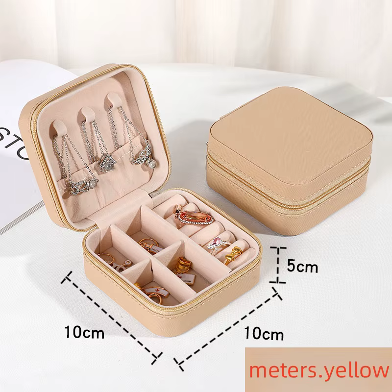 Mini boîte de rangement pour bijoux, portable, pour voyages en famille, boîte de rangement pour bouc