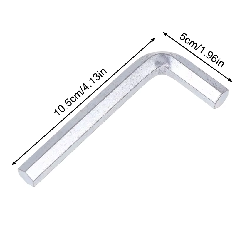 Clé Allen hexagonale de 12mm, clé hexagonale plaquée acier, clé de type L, tournevis hexagonal, outi