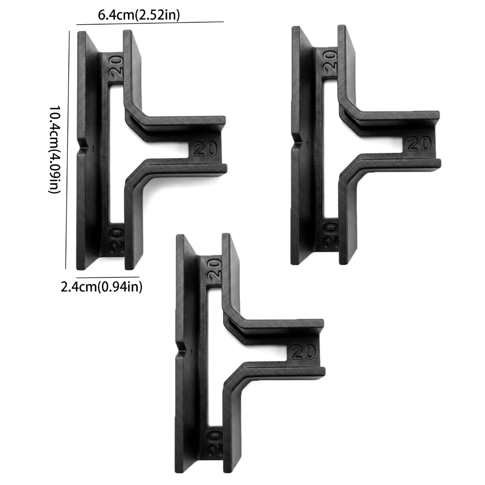 Support en T en bois épaissi, durable, facile à installer, support d'angle droit, fixation rapide sa