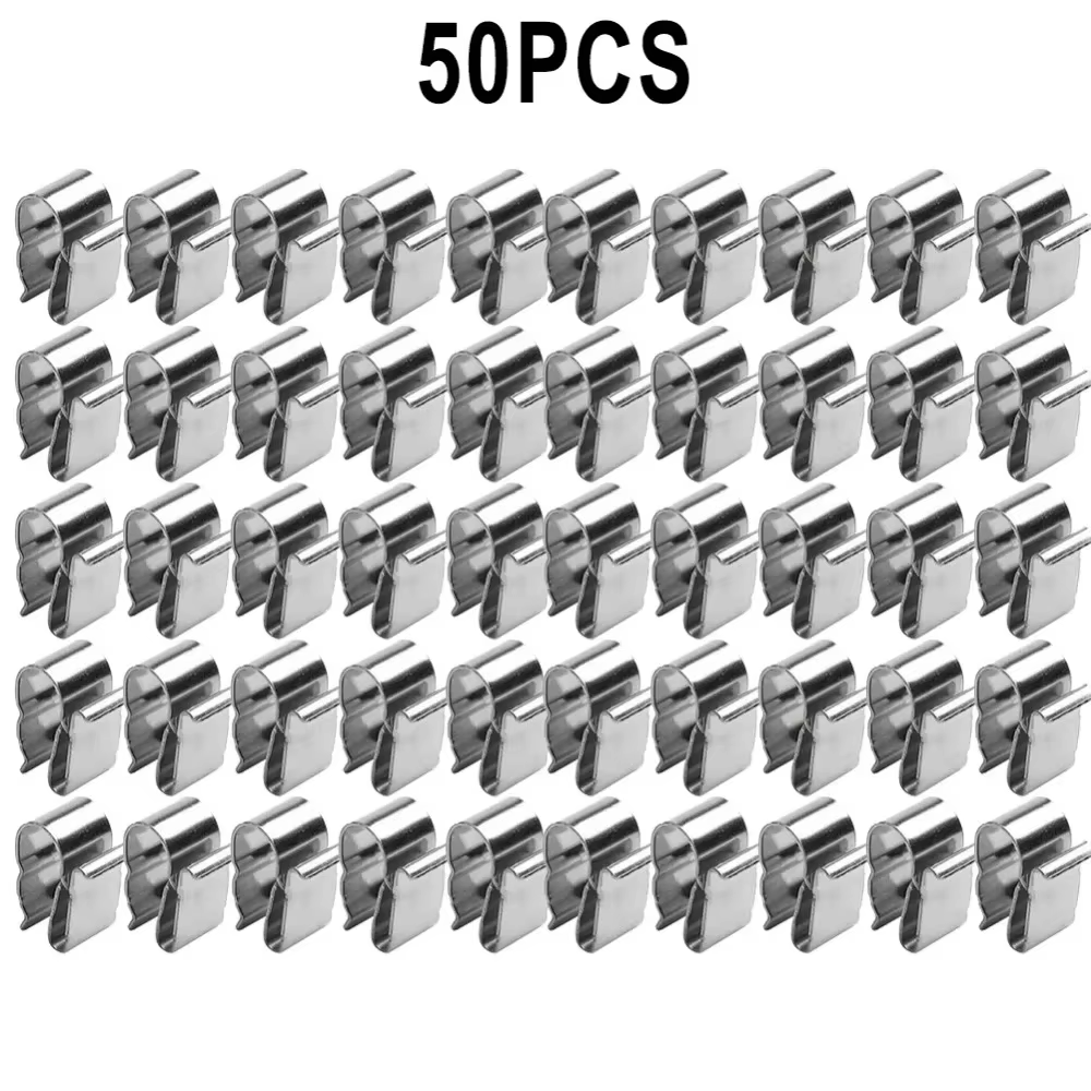 50/20 clips pour panneaux solaires, adaptés aux câbles en acier inoxydable de 2x6 mm, utilisés pour