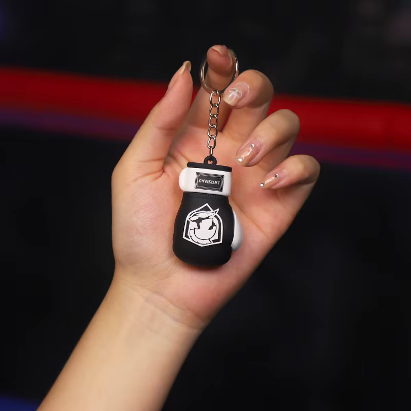 Mini gants de boxe porte-clés poinçon sac de sable pendentif Muay thai coup de pied MMA gant Taekwon