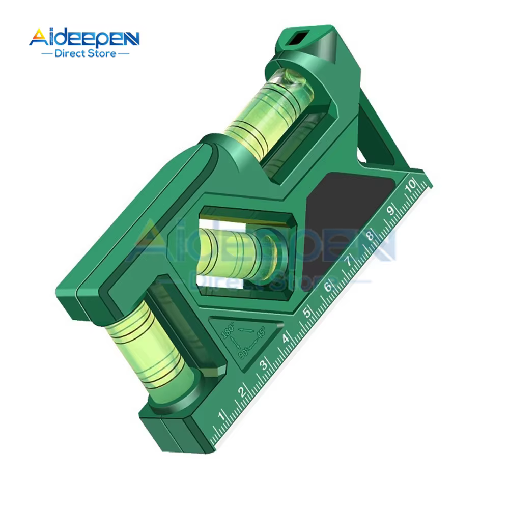 Mini Instrument de mesure du niveau à bulle de 105mm, 1 pièce, niveau Vertical/horizontal, coque à b