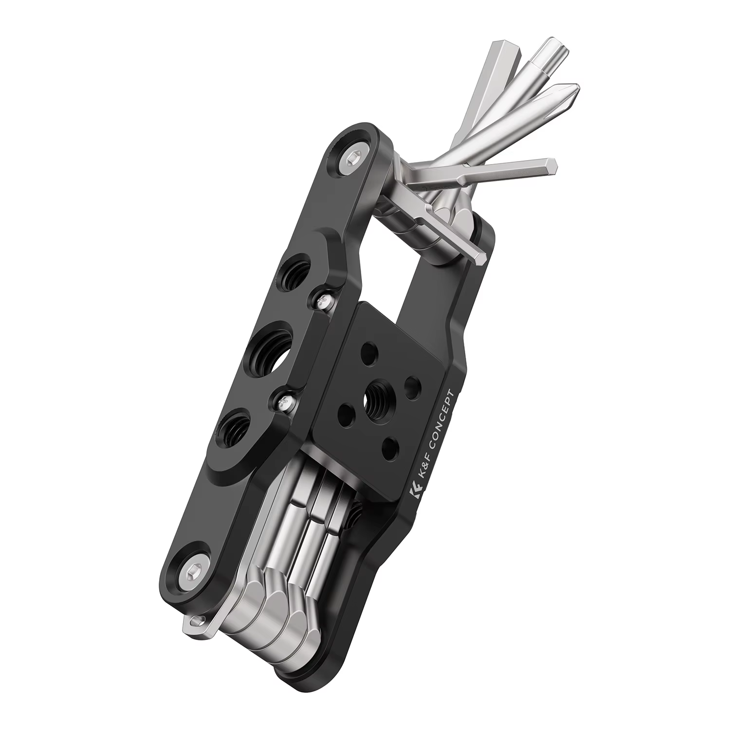 K & F Concept clé Allen 10 pièces Kit de jeu pliant jeu de clés Allen outil Portable jeu de clés hex
