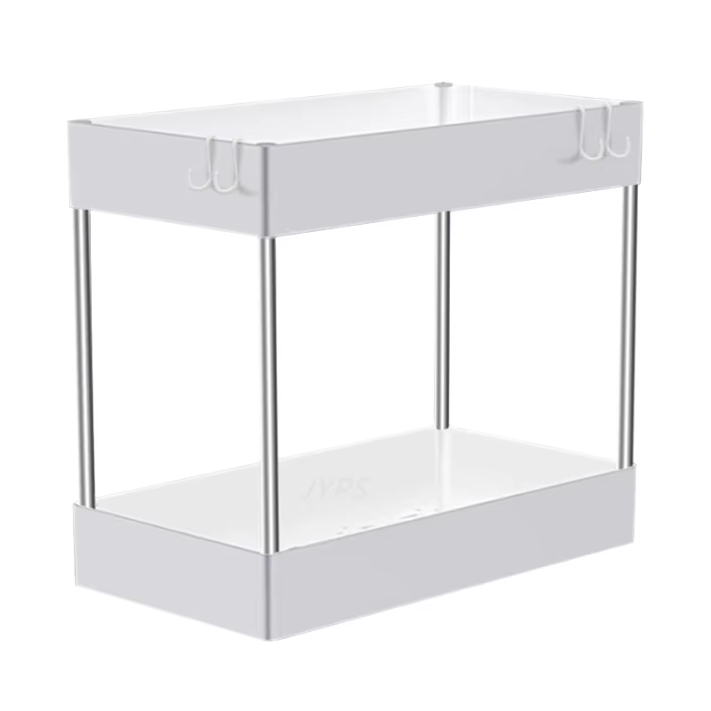 Organisateur de rangement sous évier à 2 niveaux, étagère multifonctionnelle, armoire de rangement s