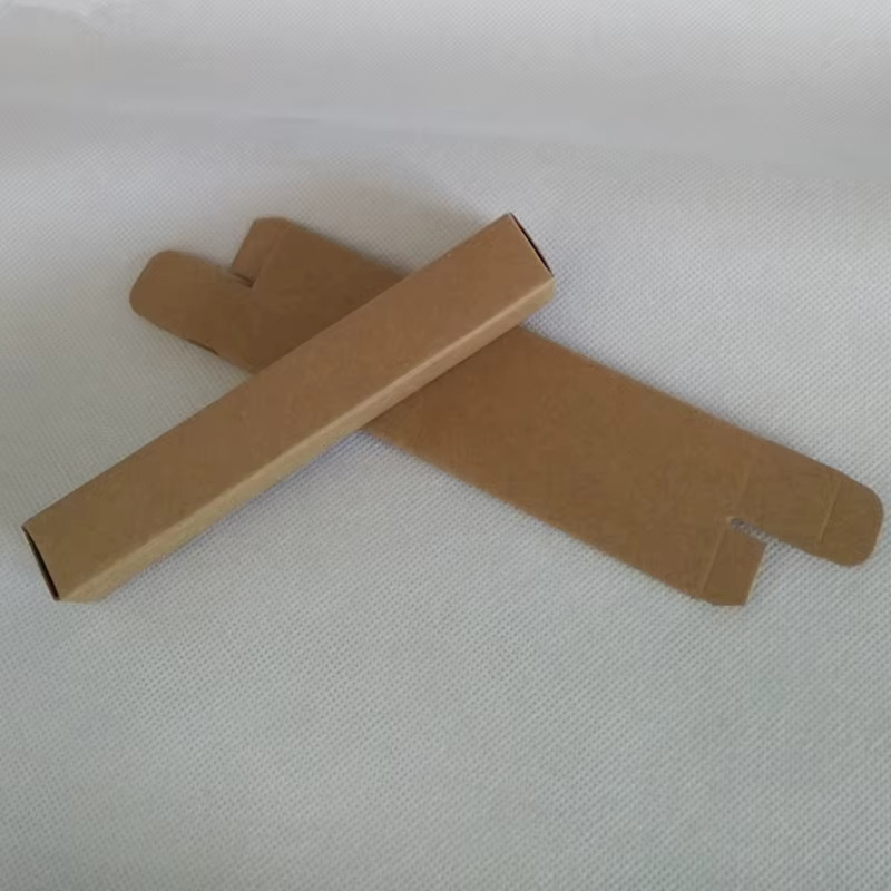Boîte en papier noir 2*2*12cm pour échantillons d'huiles essentielles, parfums, rouges à lèvres, boî