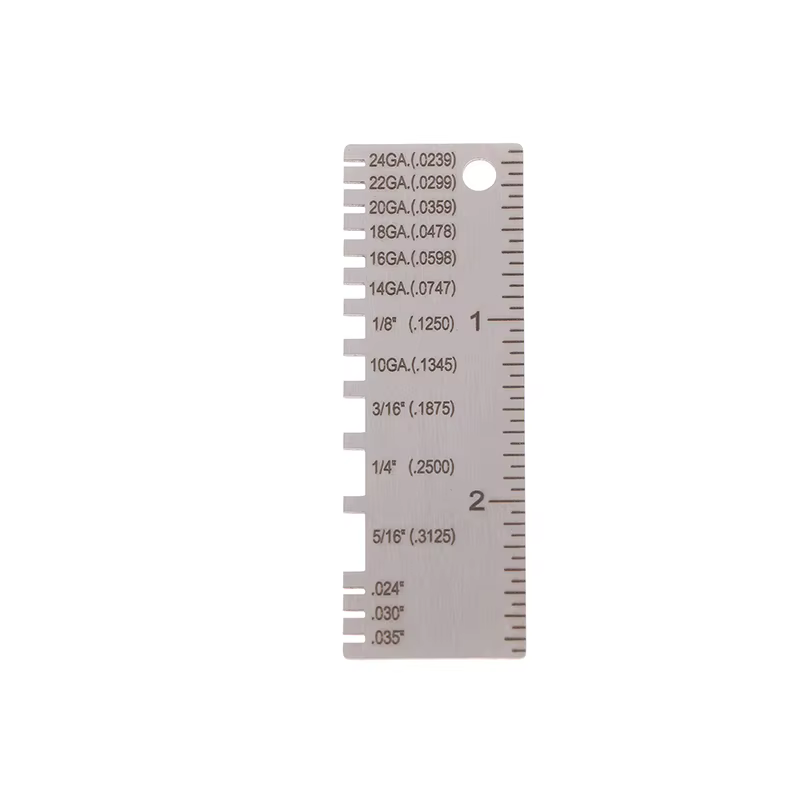 Jauge de fil ronde AWG SWG 0-36, règle d'épaisseur, diamètre, outil de mesure en acier inoxydable, j