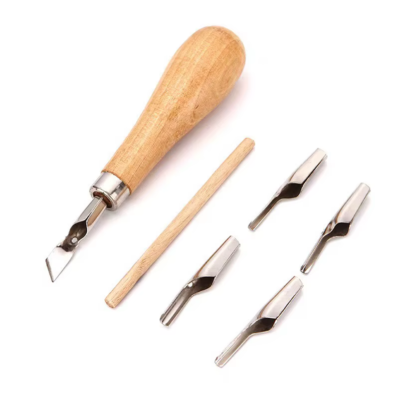 Outil de sculpture pratique pour débutant, bricolage Portable ABS LInoleum Cutter fournitures d'art 