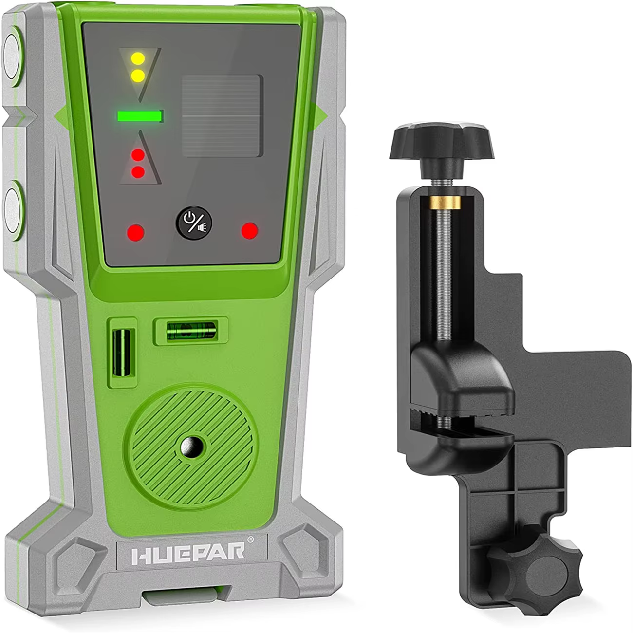 Huepar Détecteur Laser LR-8RG pour Niveau Laser Numérique Récepteur Laser Impulsion Avec Affichage L