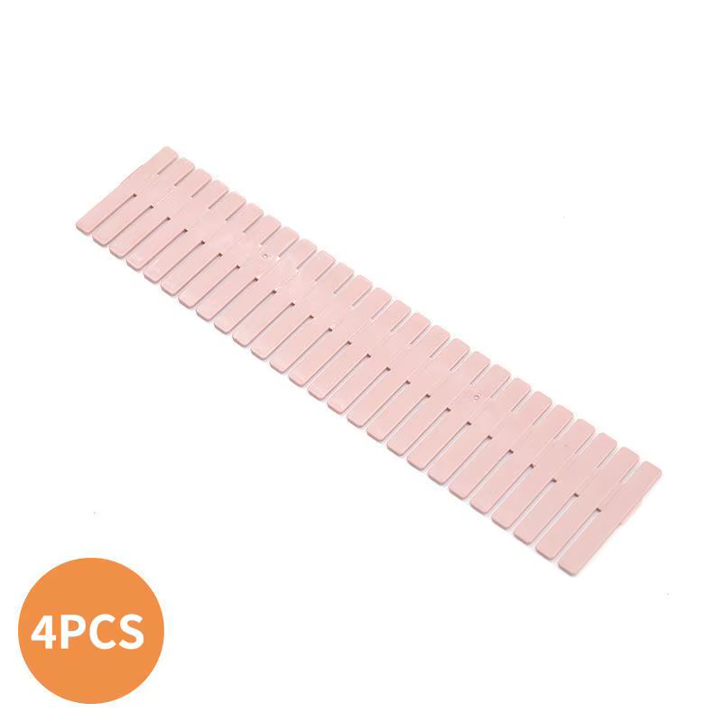 Planche de séparation réglable pour armoire de rangement domestique, lot de 4 pièces, organisateur f