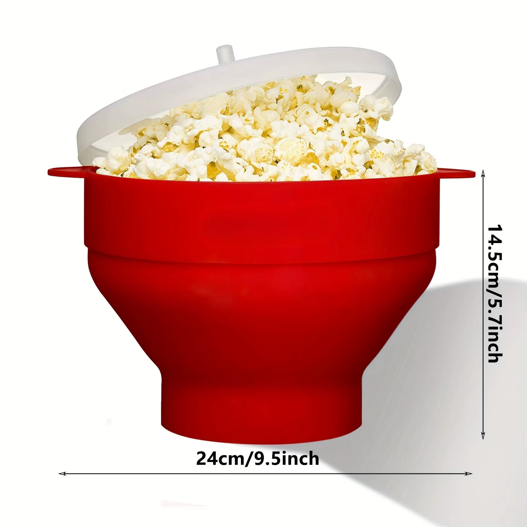 Machine à pop-corn pour micro-ondes, grande capacité 3L, bol pliable en Silicone, sans BPA et lavabl