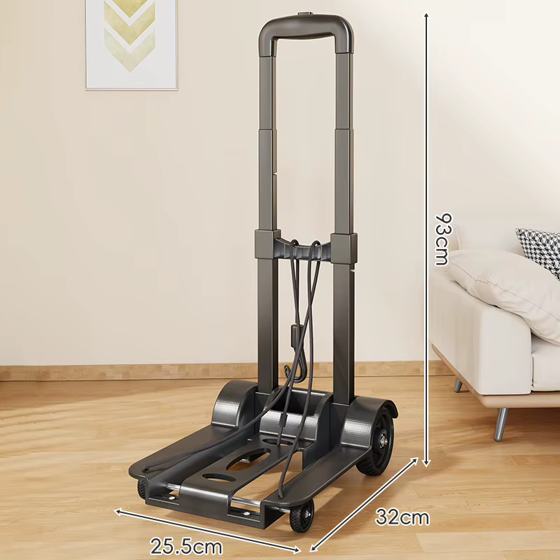 Chariot pliable portable pour la maison - Chariot de transport robuste pour les courses, la réceptio