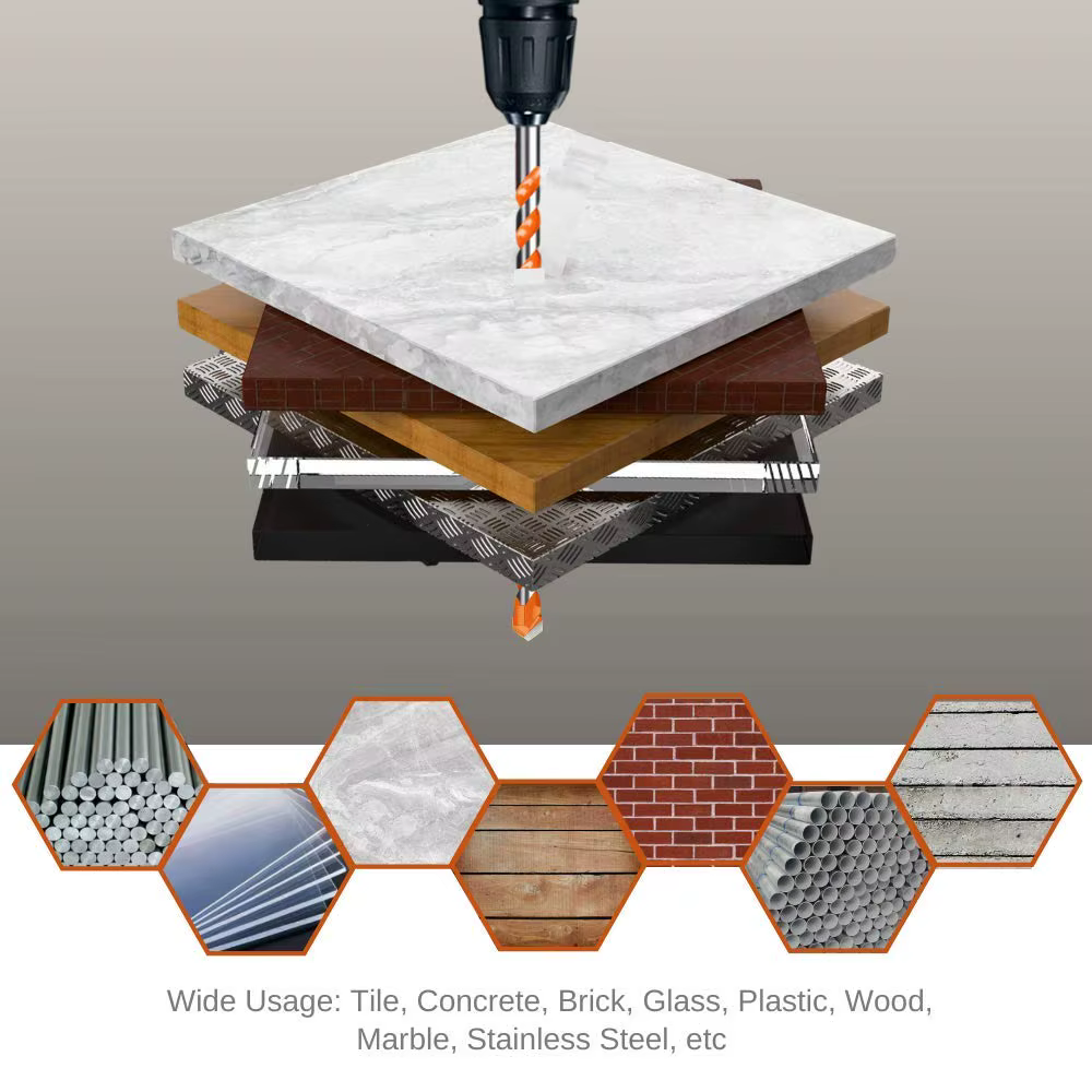 STONEGO 5 pièces forets multifonctionnels carreaux de mur en céramique marbre verre trou de poinçonn