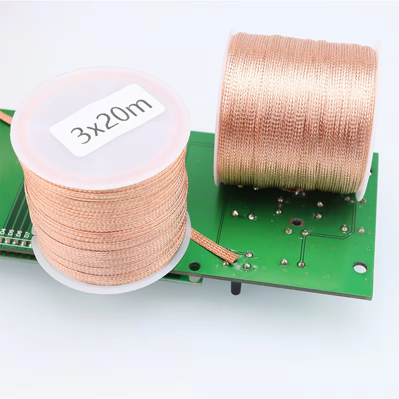 Mèche de cuivre fil à souder 6/8/10/15/20M RoHS soudure supprimer mèche de soudage électrique PCB té
