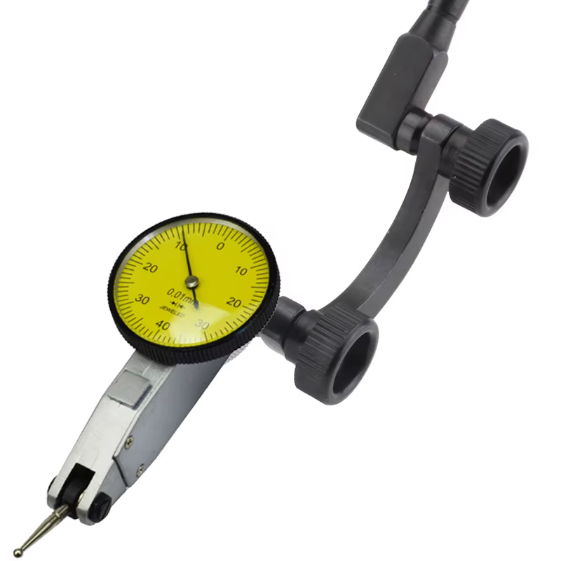 Support de table central en forme d'arc avec outil de mesure à indicateur de cadran pour l'assemblag