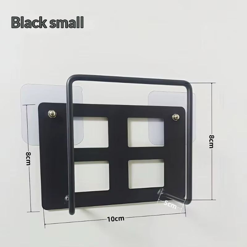 Support mural pour routeur et décodeur, étagère de rangement polyvalente sans perçage avec crochets 