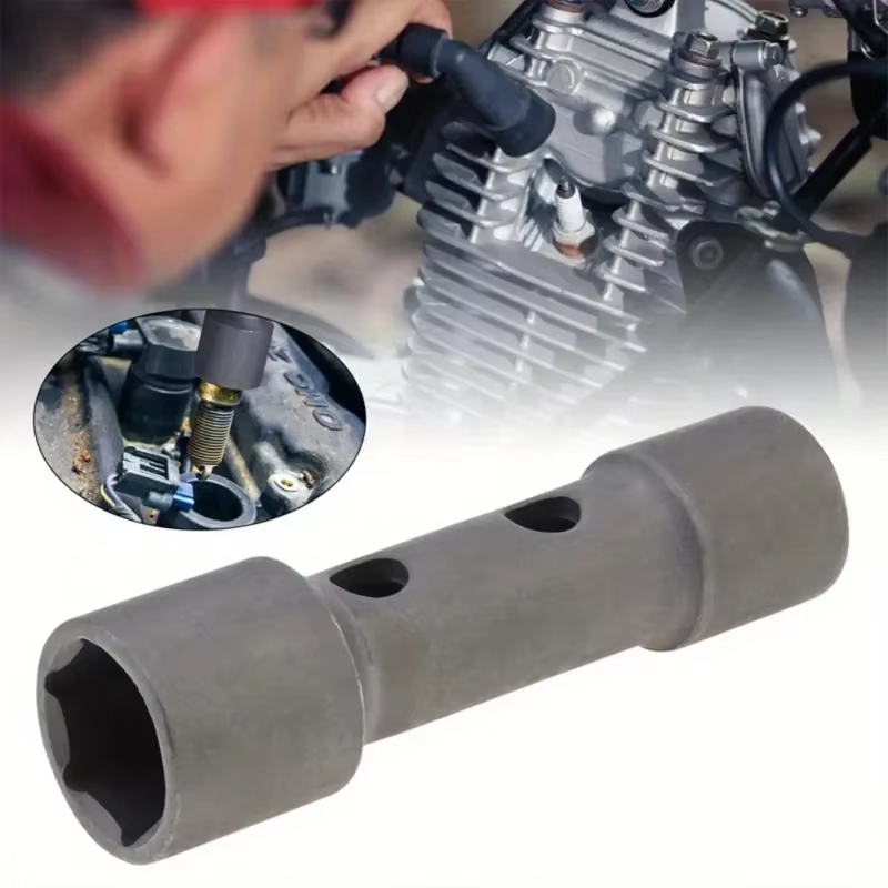 Clé à douille de bougie d'allumage en acier à Double tête de 16-18mm, clé à trois mâchoires pour l'e