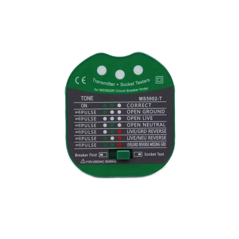 Détecteur de disjoncteur multifonctionnel automatique MS5902, testeur de prise de fusible avec récep