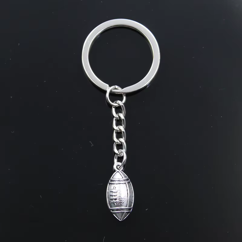 Porte-clés de rugby et de football pour hommes, porte-clés de voiture, porte-bague, souvenir pour ca