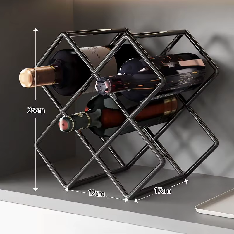 Casier à vin ménage lumière luxe losange treillis armoire à vin support de rangement bouteilles de v