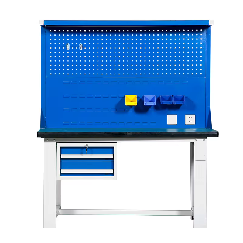 Banc d'atelier robuste de garage avec banc de travail antistatique d'armoire de boîte à outils de ti