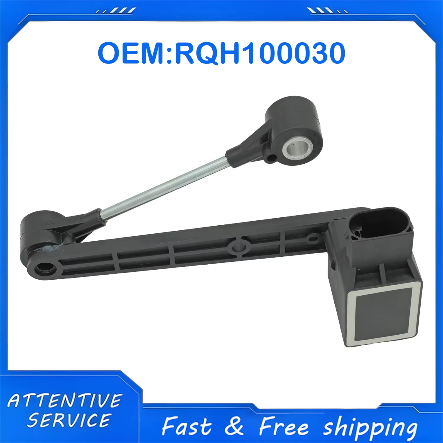 Capteur de hauteur de suspension pneumatique arrière RQH100030 compatible avec Land Rover Range Rove