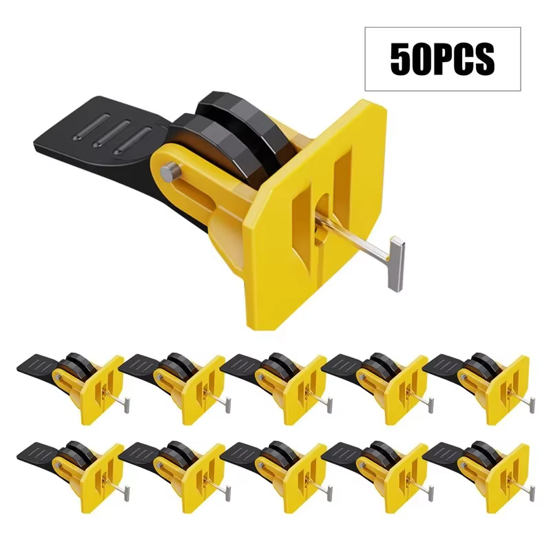 50pcs outils de carrelage de Construction ajusteur de niveleur de carrelage système de nivellement d