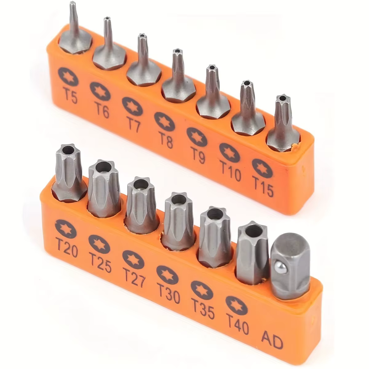 Jeu de 13+1 embouts Torx, jeu d'embouts en acier allié S2 avec embout magnétique, 1 pouce avec rallo