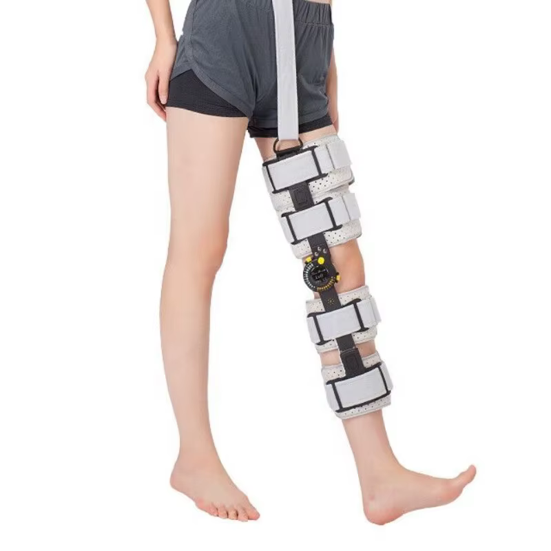 Genouillère à charnière en néoprène réglable, attelle de blessure articulaire, genouillère de sport