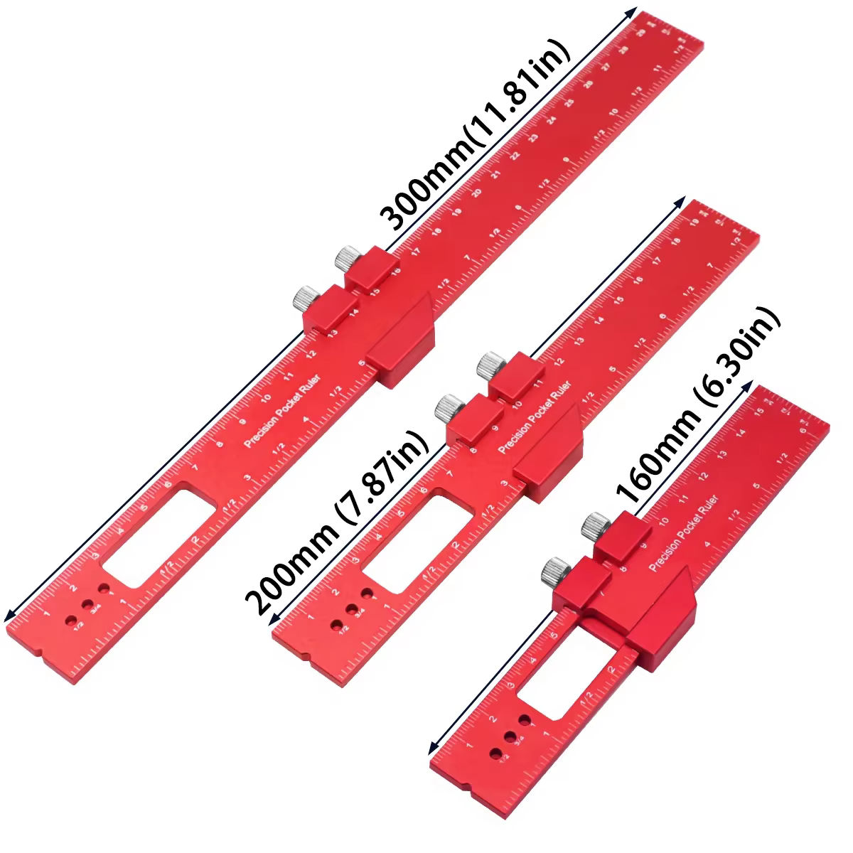 Règle de poche de précision, règle de traçage de Type T, règle de piste carrée en T pour menuiserie,