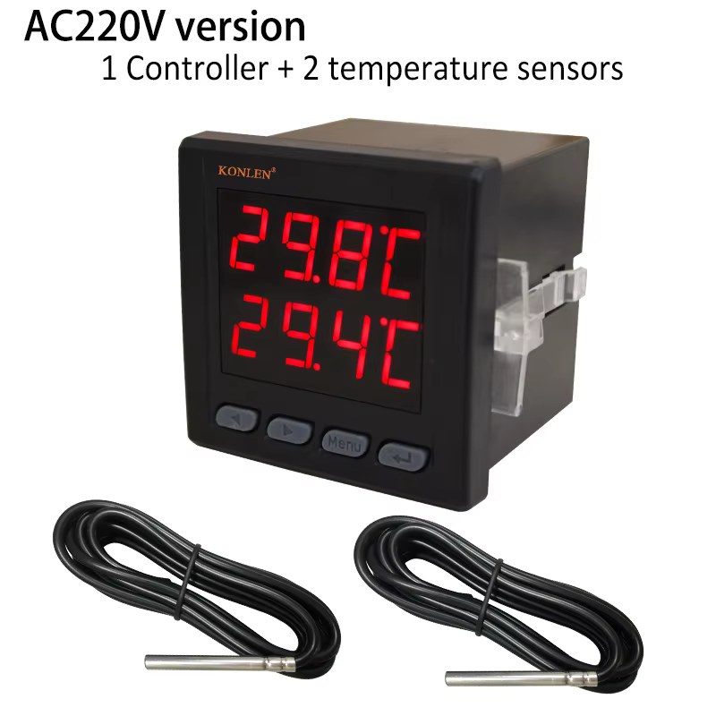 Contrôleur de capteur de température double WIFI, thermomètre Tuya, Thermostat avec 2 sondes externe