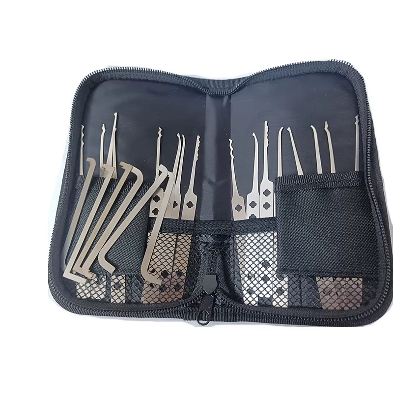 Outil de pratique de réparation de clé en acier inoxydable, nouveau modèle, 16 pièces, avec 6 outils