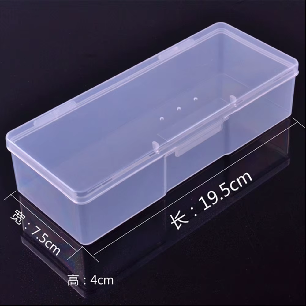 Boîte de rangement pour Nail Art, organisateur d'accessoires pour ongles, conteneur en plastique ros