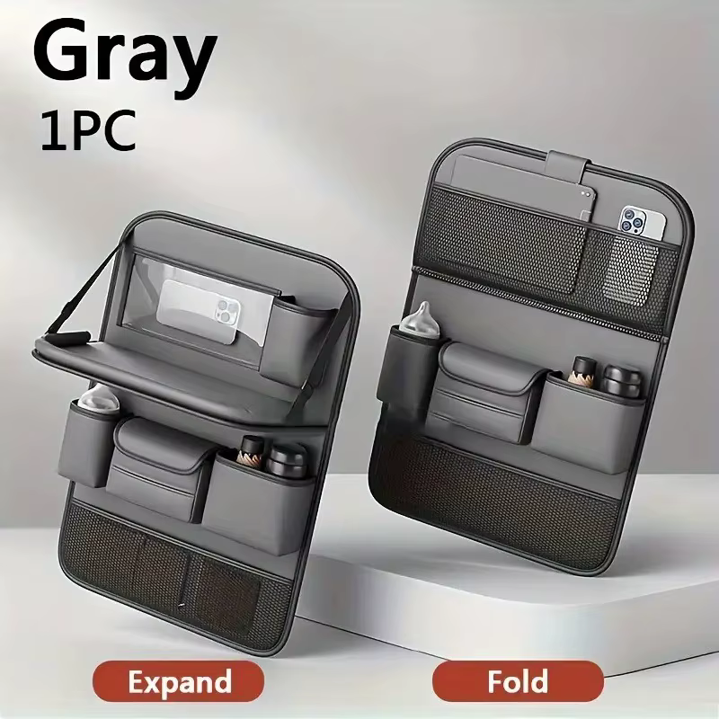 Boîte de rangement pour dossier de siège de voiture, sac de rangement pour voiture, support de range