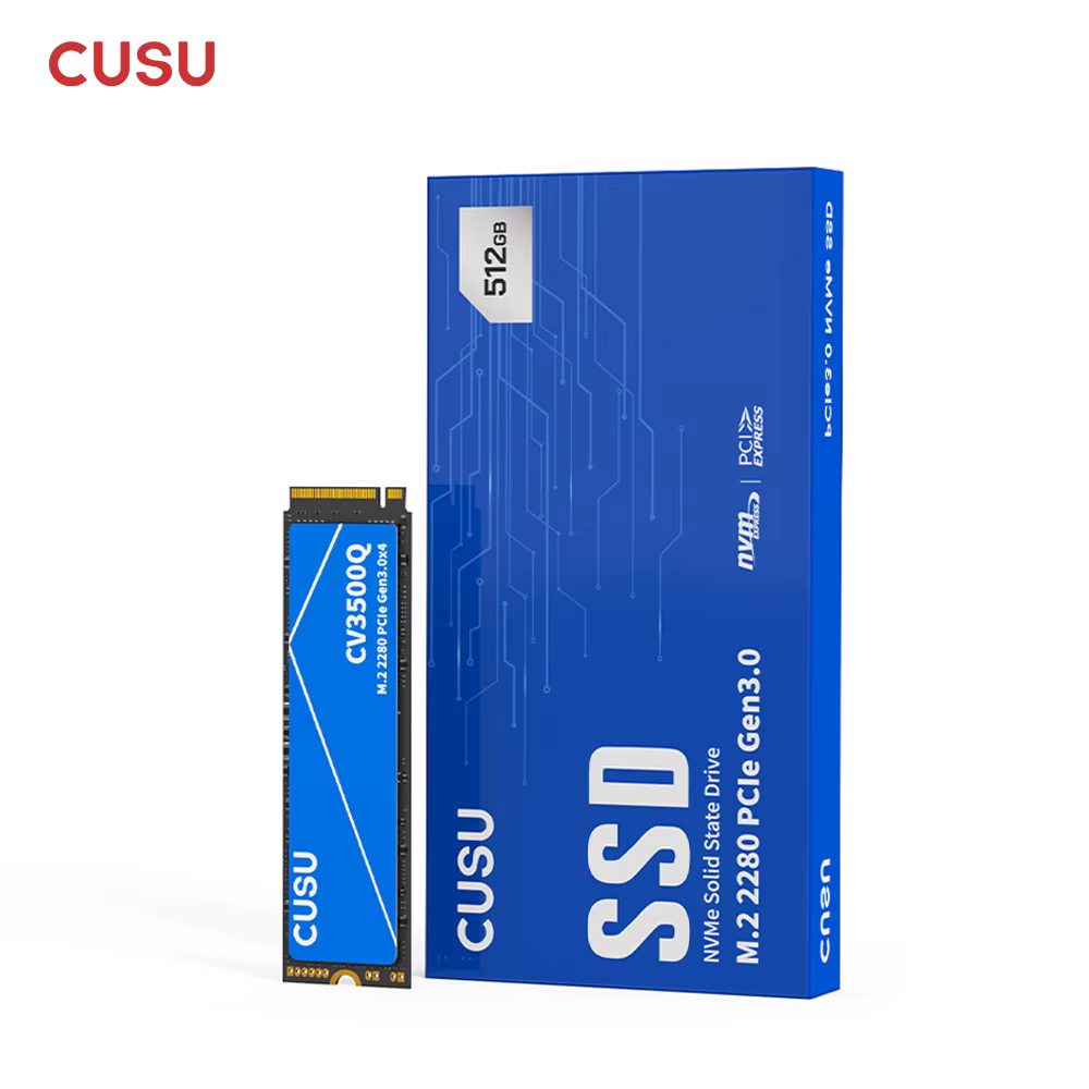 Disque SSD M.2 NVMe CUSU 1 To 2 To 512 Go 256 Go 2280 PCIe 3.0 pour Ordinateur de Bureau et Portable