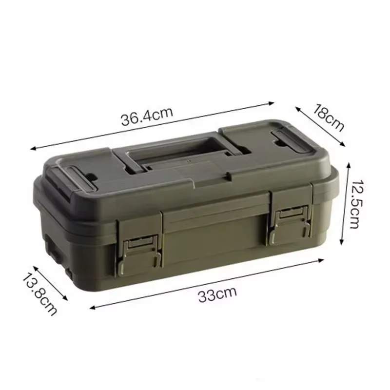 Mallette de transport portable à double couche, boîte à outils professionnelle, pièces de quincaille