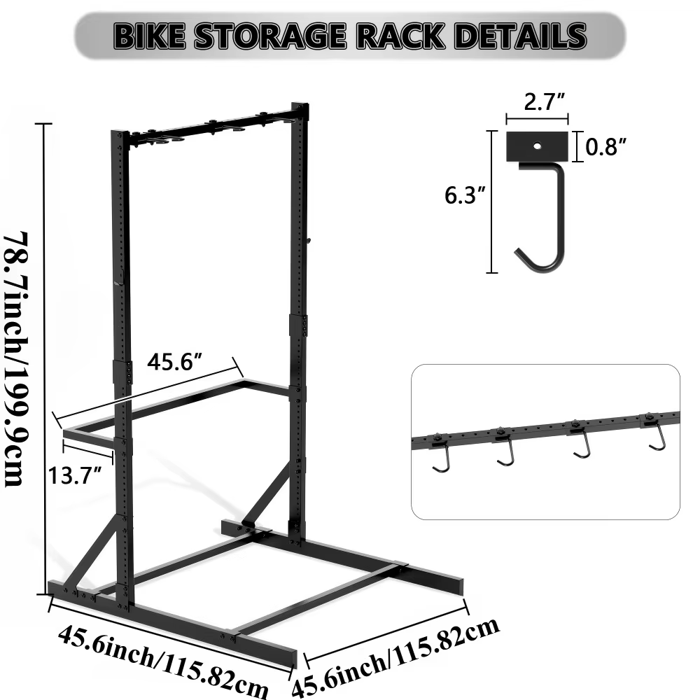 Support de vélo autoportant, support de rangement vertical pour vélos, pour garage, organisateur de 