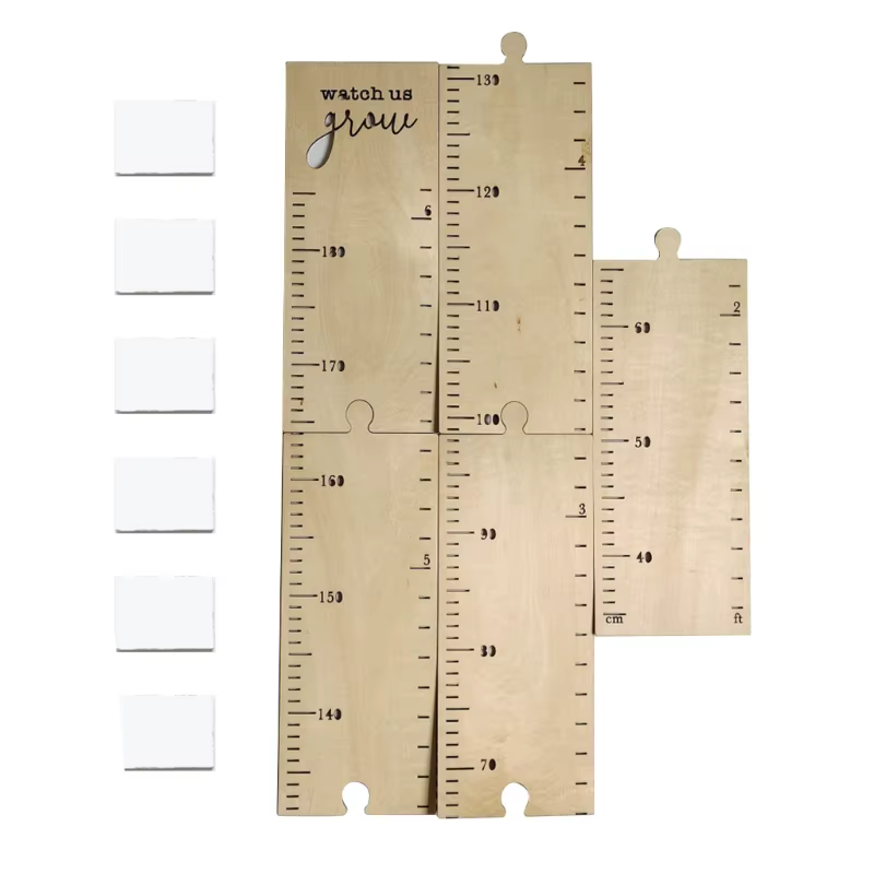 Règle tableau croissance en bois nordique pour enfants, autocollants mesure compteur jauge recommand